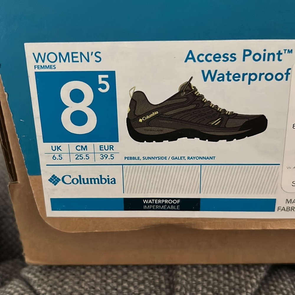 Columbia Access Point Waterproof Sneakers - Pebble with Sunnyside Accents